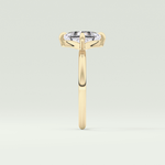 2.0 CT Princess Cut Solitaire Moissanite Engagement Ring 4