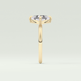 2.0 CT Princess Cut Solitaire Moissanite Engagement Ring 4