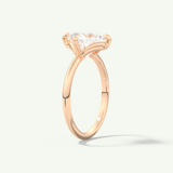 2.0 CT Princess Cut Solitaire Lab-Grown Diamond Engagement Ring
