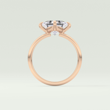 2.0 CT Princess Cut Solitaire Moissanite Engagement Ring 12