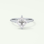 2.0 CT Princess Cut Solitaire Moissanite Engagement Ring 13