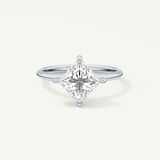 2.0 CT Princess Cut Solitaire Moissanite Engagement Ring 13