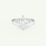 2.0 CT Princess Cut Solitaire Lab-Grown Diamond Engagement Ring