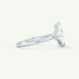 2.0 CT Princess Cut Solitaire Lab-Grown Diamond Engagement Ring