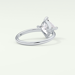 2.0 CT Princess Cut Solitaire Moissanite Engagement Ring 14