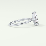 2.0 CT Princess Cut Solitaire Moissanite Engagement Ring 15