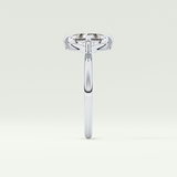 2.0 CT Princess Cut Solitaire Moissanite Engagement Ring 16