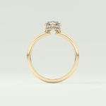 2.0 CT Marquise Cut Hidden Halo Moissanite Engagement Ring 6