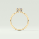 2.0 CT Marquise Cut Hidden Halo Moissanite Engagement Ring 6