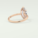 2.0 CT Marquise Cut Hidden Halo Moissanite Engagement Ring 8
