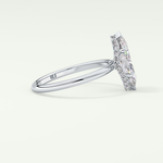 2.0 CT Marquise Cut Hidden Halo Moissanite Engagement Ring 15