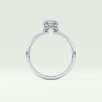 2.0 CT Marquise Cut Hidden Halo Moissanite Engagement Ring 18