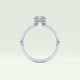 2.0 CT Marquise Cut Hidden Halo Moissanite Engagement Ring 18