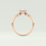 2.0 CT Oval Cut Three Stone Lab-Grown Diamond Engagement Ring