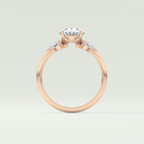 2.0 CT Oval Cut Three Stone Moissanite Engagement Ring 12