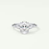 2.0 CT Oval Cut Three Stone Moissanite Engagement Ring 13