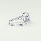 2.0 CT Oval Cut Three Stone Moissanite Engagement Ring 14