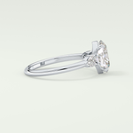 2.0 CT Oval Cut Three Stone Moissanite Engagement Ring 15