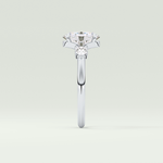 2.0 CT Oval Cut Three Stone Moissanite Engagement Ring 16