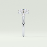 2.0 CT Oval Cut Three Stone Moissanite Engagement Ring 16