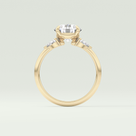 2.0 CT Round Cut Three Stone Lab Grown Diamond Engagement Ring