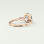 2.0 CT Round Cut Three Stone Lab Grown Diamond Engagement Ring
