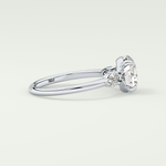 2.0 CT Round Cut Three Stone Lab Grown Diamond Engagement Ring