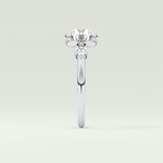 2.0 CT Round Cut Three Stone Moissanite Engagement Ring 16
