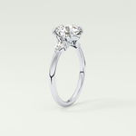 2.0 CT Round Cut Three Stone Lab Grown Diamond Engagement Ring