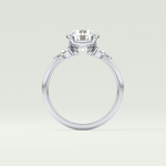 2.0 CT Round Cut Three Stone Lab Grown Diamond Engagement Ring