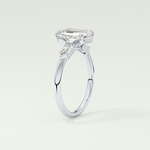2.0 CT Emerald Cut Three Stone  Moissanite Engagement Ring 17