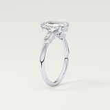2.0 CT Emerald Cut Three Stone  Moissanite Engagement Ring 17