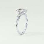 2.0 CT Emerald Cut Three Stone Lab Grown Diamond Engagement Ring