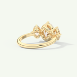 2.0 CT Oval Cut Three Stone Lab-Grown Diamond Engagement Ring