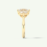 2.0 CT Oval Cut Three Stone Lab-Grown Diamond Engagement Ring