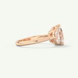 2.0 CT Oval Cut Three Stone Lab-Grown Diamond Engagement Ring