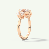 2.0 CT Oval Cut Three Stone Lab-Grown Diamond Engagement Ring