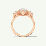 2.0 CT Oval Cut Three Stone Lab-Grown Diamond Engagement Ring
