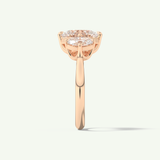 2.0 CT Oval Cut Three Stone Lab-Grown Diamond Engagement Ring