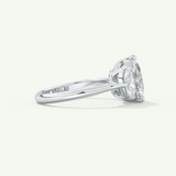 2.0 CT Oval Cut Three Stone Lab-Grown Diamond Engagement Ring