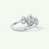 2.0 CT Oval Cut Three Stone Lab-Grown Diamond Engagement Ring