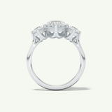 2.0 CT Oval Cut Three Stone Lab-Grown Diamond Engagement Ring