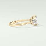 2.0 CT Cushion Cut Three Stone CVD Engagement Ring