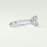 2.0 CT Cushion Cut Three Stone CVD Engagement Ring