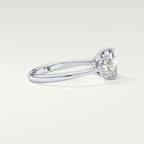 2.0 CT Cushion Cut Three Stone CVD Engagement Ring