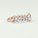 2.0 CT Round Cut Pave Lab Grown Diamond Engagement Ring