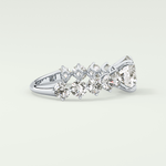 2.0 CT Round Cut Pave Lab Grown Diamond Engagement Ring
