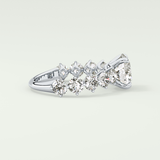 2.0 CT Round Cut Pave Lab Grown Diamond Engagement Ring
