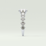 2.0 CT Round Cut Pave Lab Grown Diamond Engagement Ring
