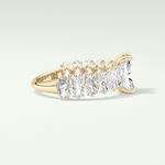 2.0 CT Radiant Cut Pave Lab-Grown Diamond Engagement Ring